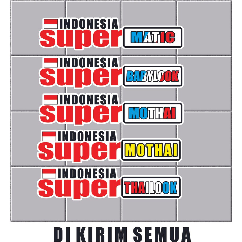 

v5 STICKER INDONESIA SUPER rb