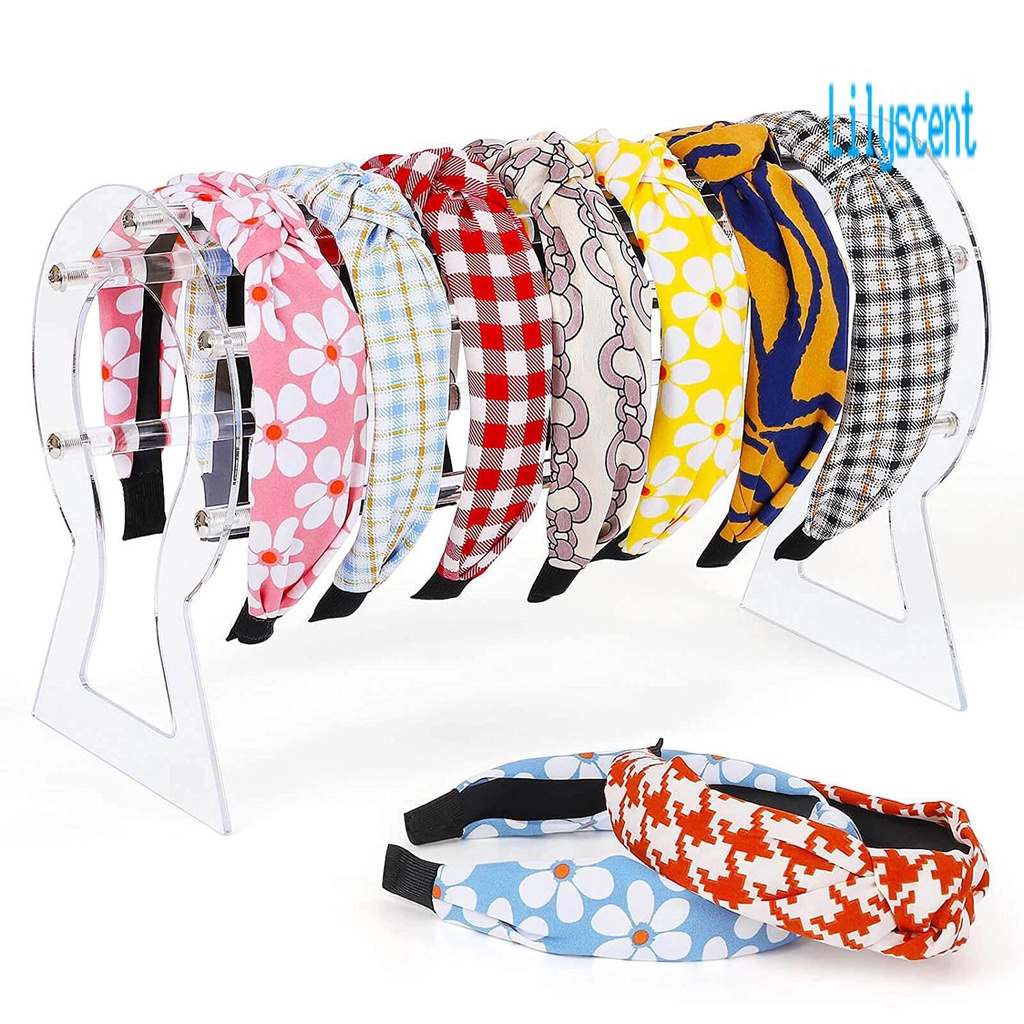 Lily 1 Set Display Holder Headband / Gelang Bahan Akrilik Transparan Mudah Dipasang Untuk Wanita