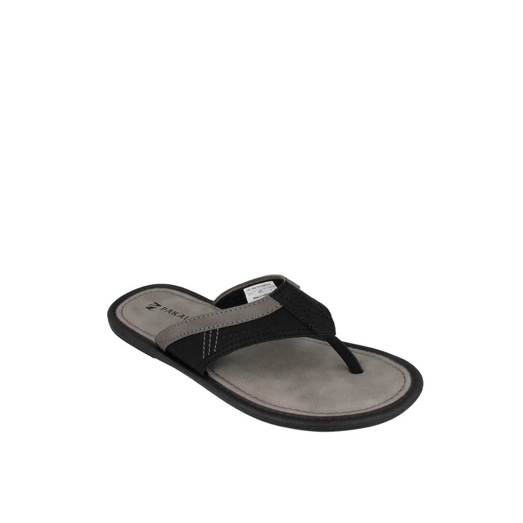 SANDAL JEPIT PAKALOLO PRIA ORIGINAL CASUAL KULIT ASLI HITAM PB26