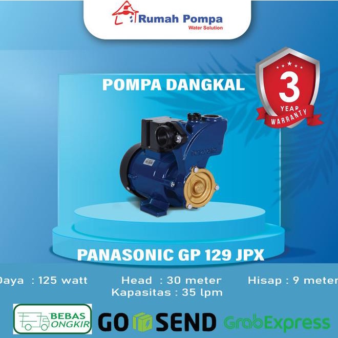 Mesin Pompa Air Panasonic Gp 129 Jpx