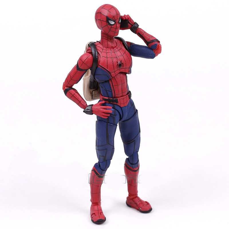 Shfiguart Spiderman AF 02 Action Figure Terbaru Alat Pendukung Bakat Gambar Anti Pose Tdk Wajar