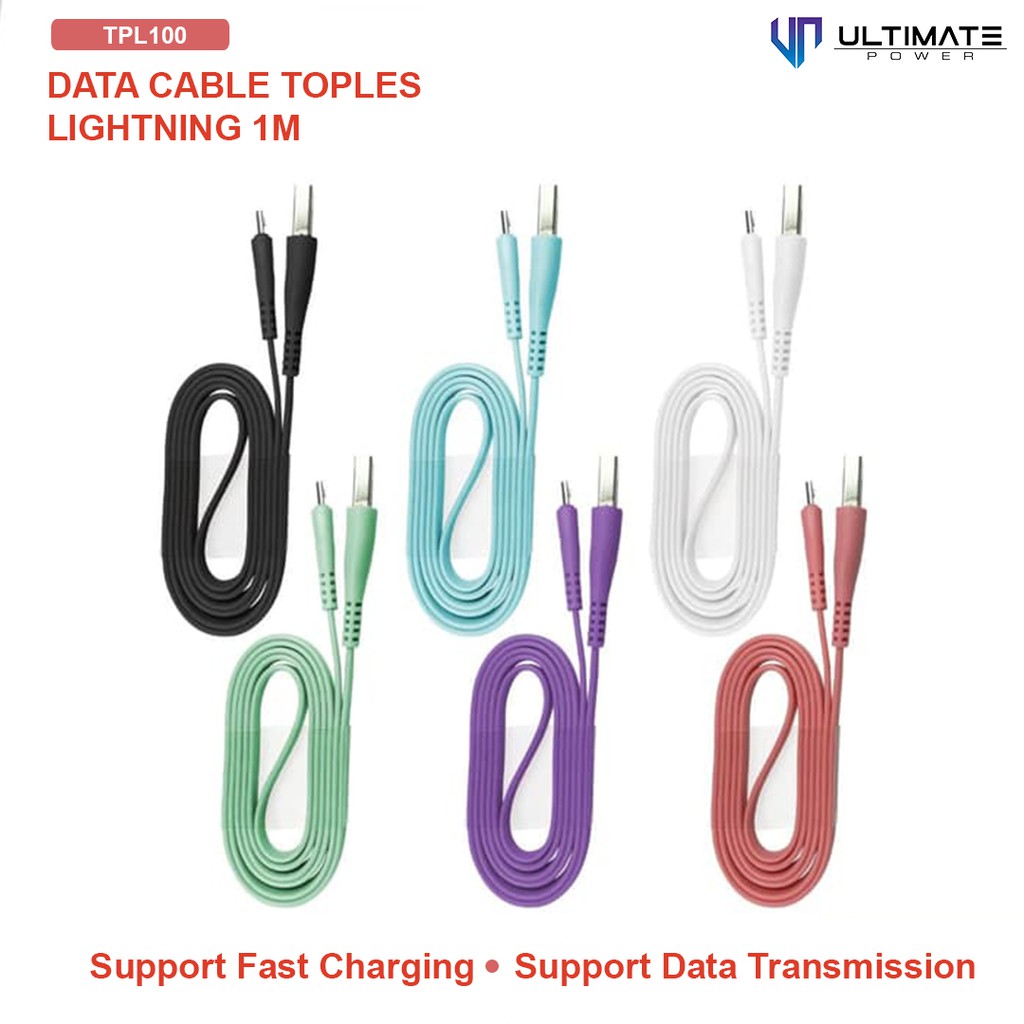 Data Cable Toples isi 25 Series Lightning 1M TPL100 Ultimate Power Original100%