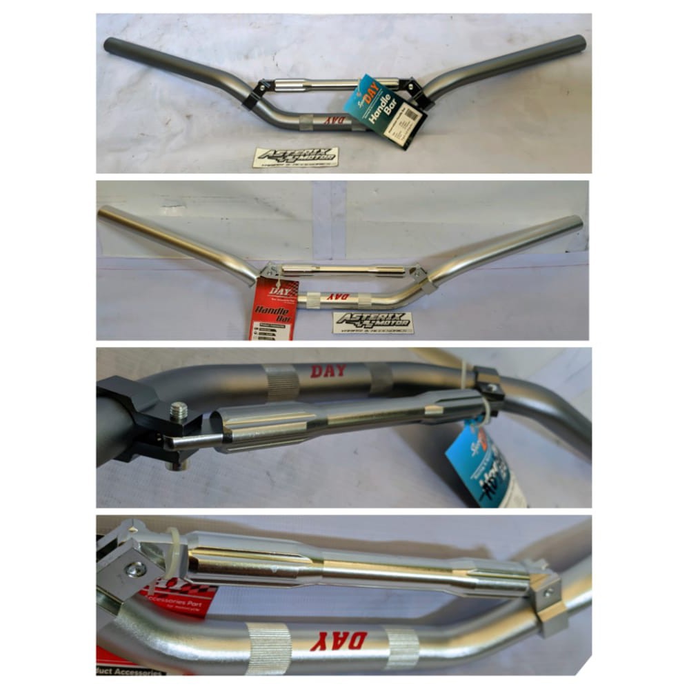 Stang Stir Day Replika Daytona Tipe Low Sett Stabilizer Big Silver Titanium Dan Hitam