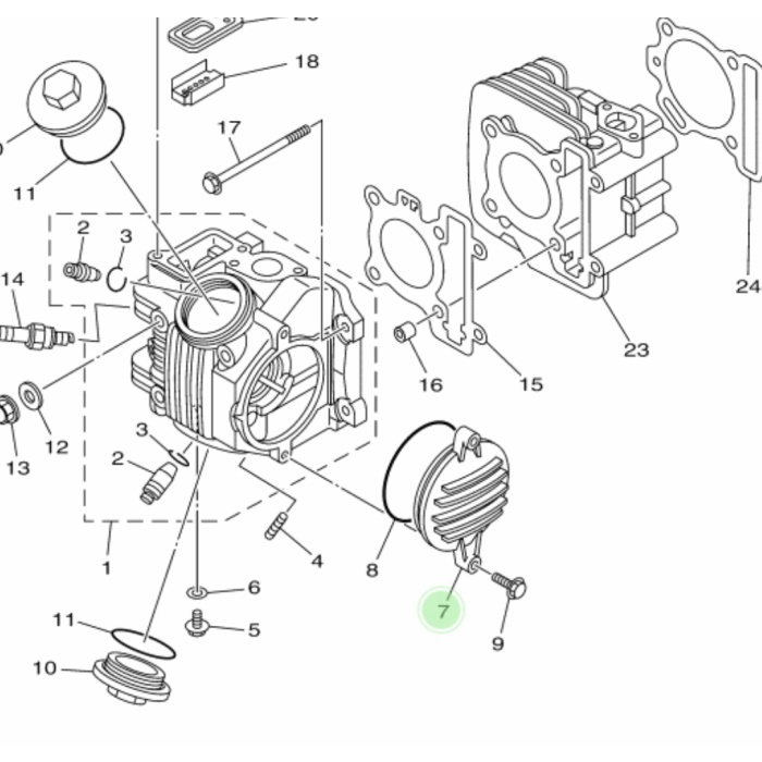 OTOMOTIF AKSESORIS MOTOR RJ1492 TUTUP COVER CYLINDER HEAD VEGA ZR -