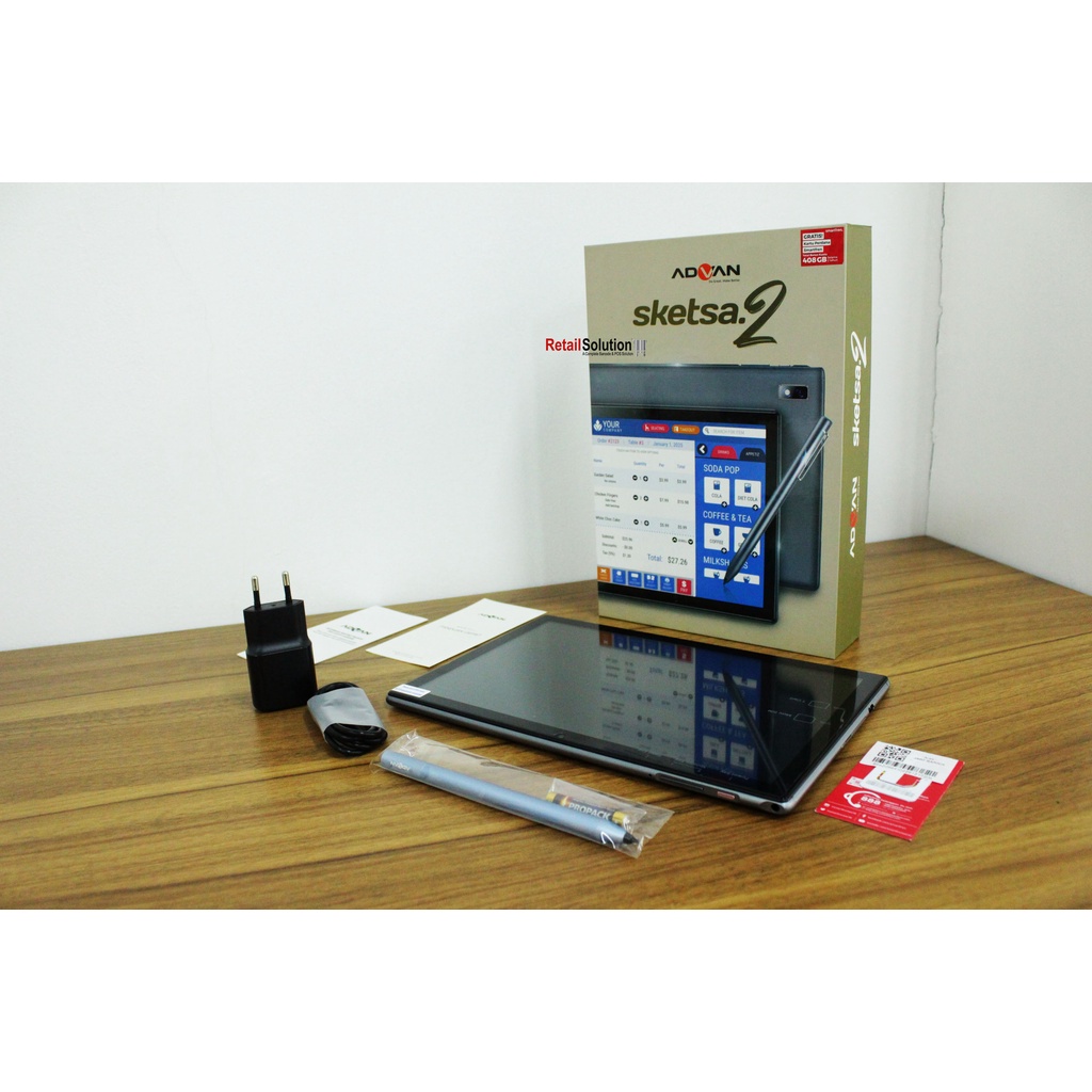 Tablet Android 10&quot; 4G - Advan Sketsa 2 4/64 Free Keyboard