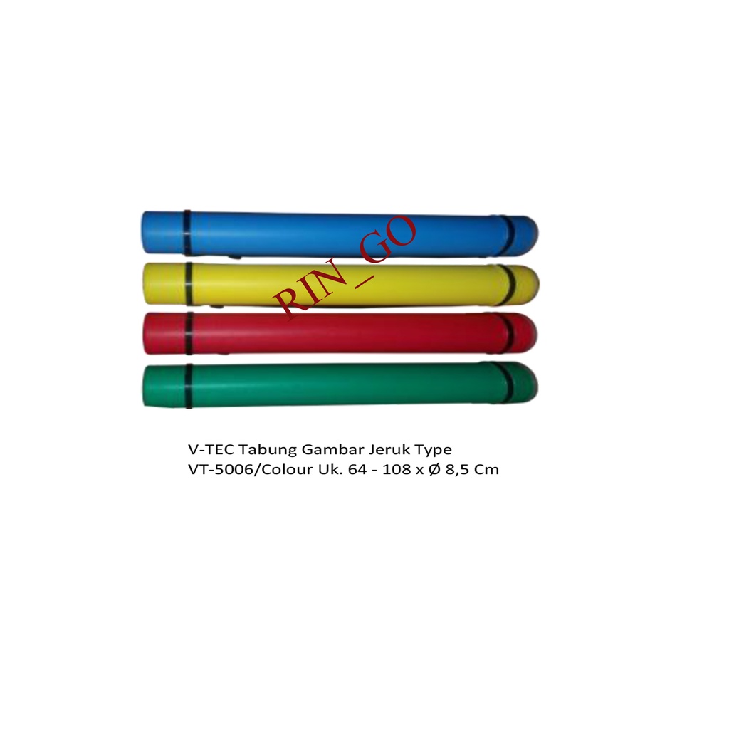 

TABUNG GAMBAR#DRAFTING TUBE#V-TEC Tabung Gambar Jeruk Type VT-5006/Colour Uk. 64 - 108 x Ø 8,5 Cm