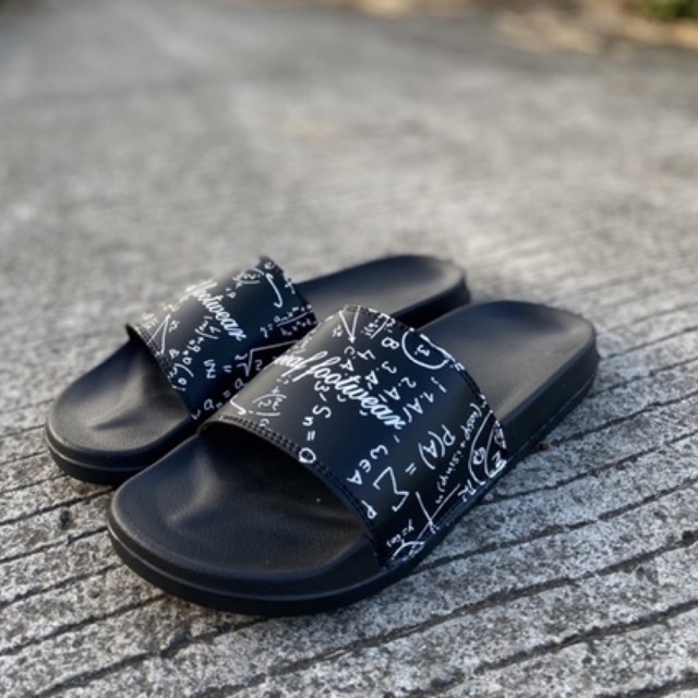 sandal slide slip on kekinian sendal slop jeeaffootwear rumus matematic