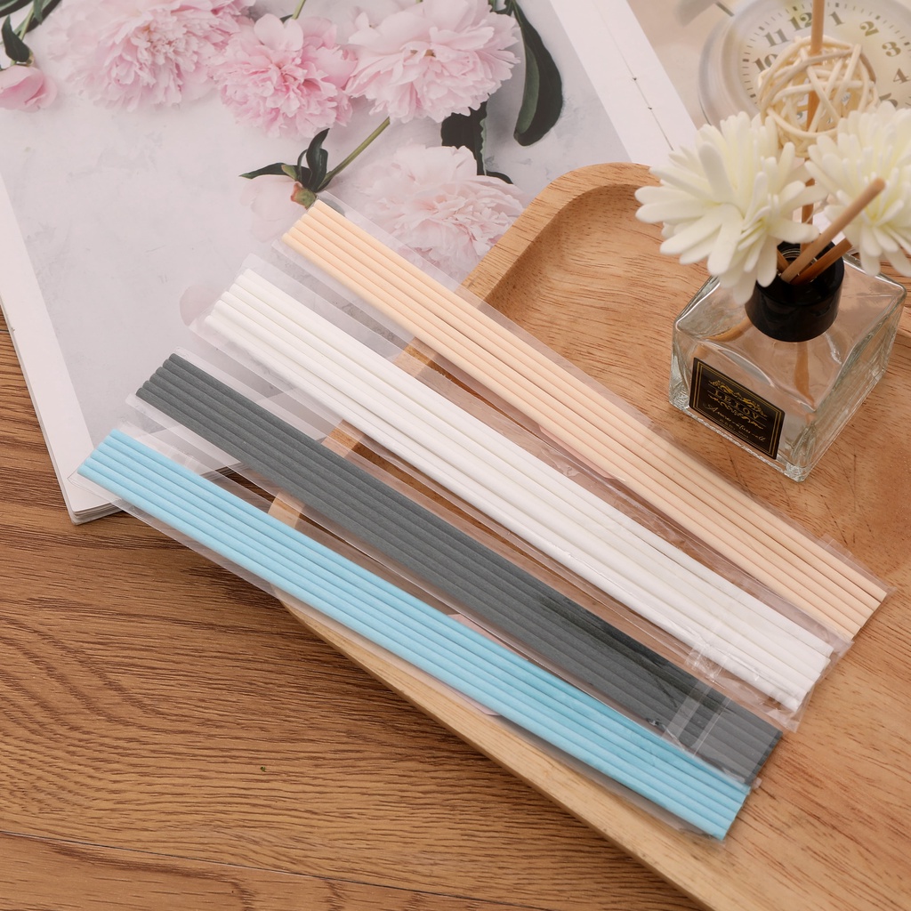 Home Reed Diffuser Fiber Stick Hitam & Putih 3mm x 20cm-Baby Blue