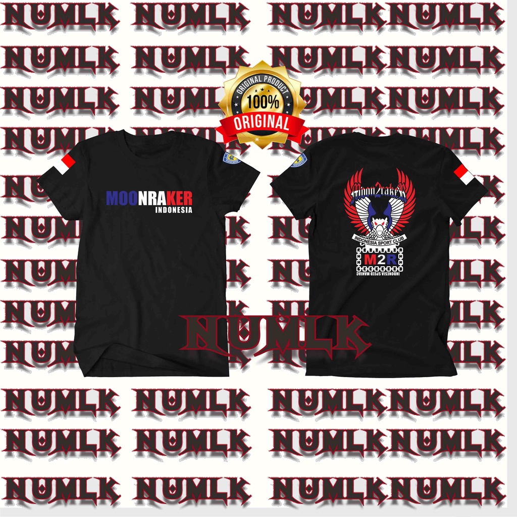 BAJU/KAOS DISTRO MOONRAKER INDONESIA SPEED MANIAC BAHAN KATUN 24S
