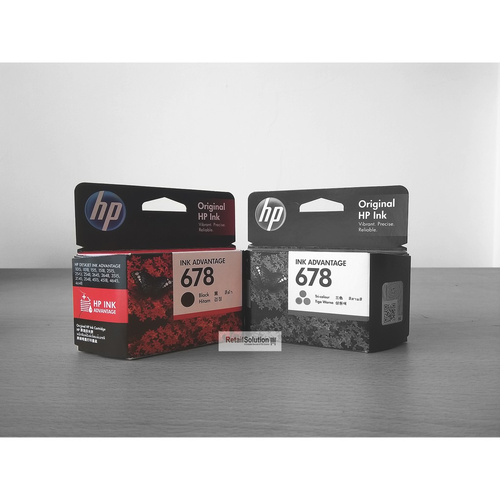 Tinta HP 678 Black - Original HP Cartridge HP 1015 2515 3515 Hitam