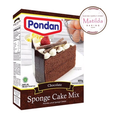 

Pondan Sponge cokelat 400gr