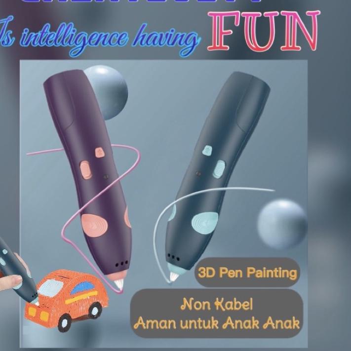 

❀*Promo* AZ NEW 3D Pen Printing Pen 3D Wireless Printer Arts Pen Making Doodle Arts & Crafts .,