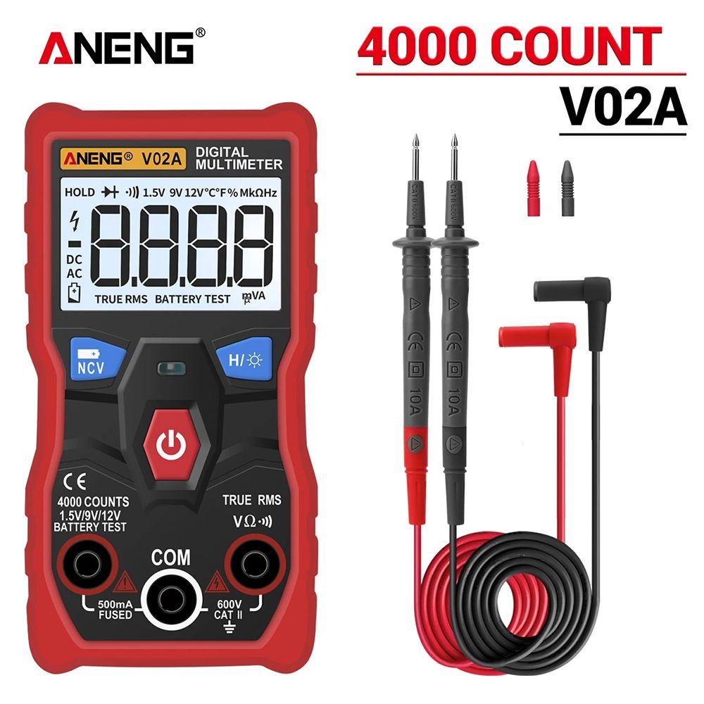 Solighter Digital Multimeter Presisi Tinggi Auto-Ranging True RMS Profesional Capacitor Tester