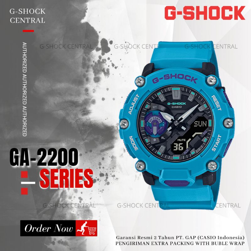 Jam Tangan Casio G-Shock GA-2200-2ADR / Gshock Carbon GA2200-2A Original Garansi Resmi 2 Tahun
