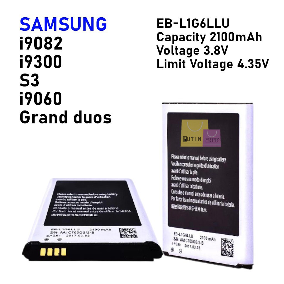 (P) Baterai batre battery Original Samsung i9082 / GT-I9082 Galaxy Grand 1 / I9060 / i9060 / Galaxy Grand Neo / EB-535163LU.