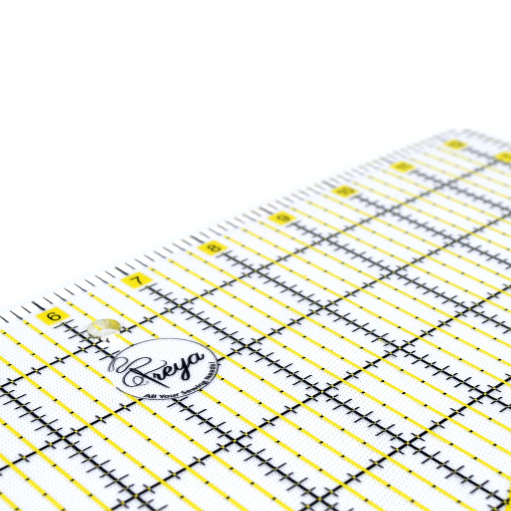 Penggaris Quilting Persegi 12,5 inch - Square Quilting Ruler 12 1/2 x 12 1/2&quot;