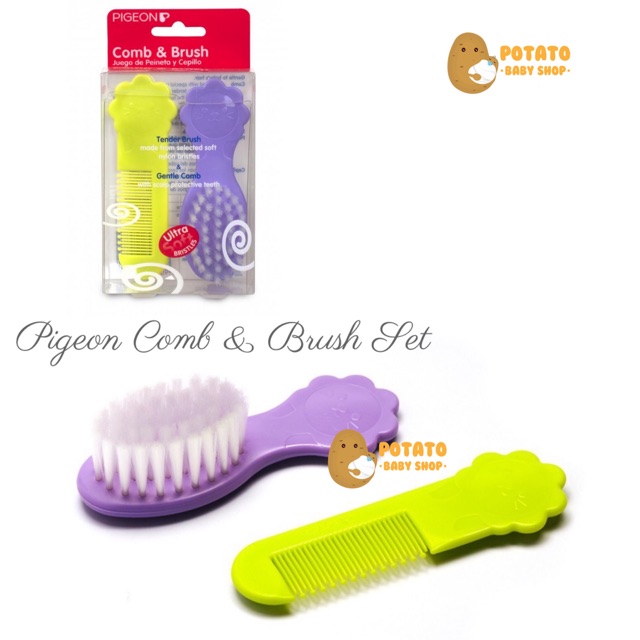 Pigeon Comb and Brush Set / Sisir bayi
