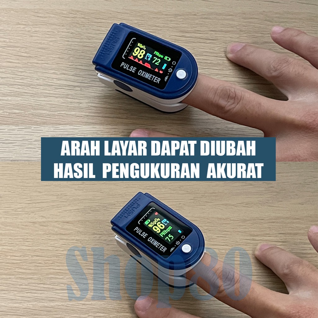 Pulse Oximeter Fingertip LK88 Oxymeter Digital Alat Ukur Kadar Oksigen SpO2 &amp; Detak Jantung Oxi Oxy