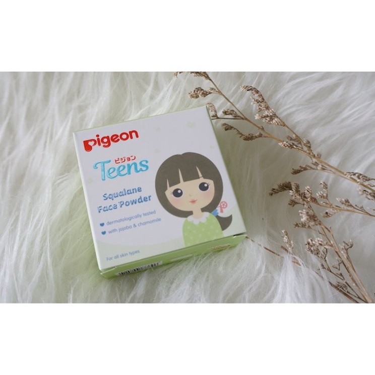 Pigeon Teens SQUALANE Face Powder Bedak Tabur Remaja Putri Perempuan