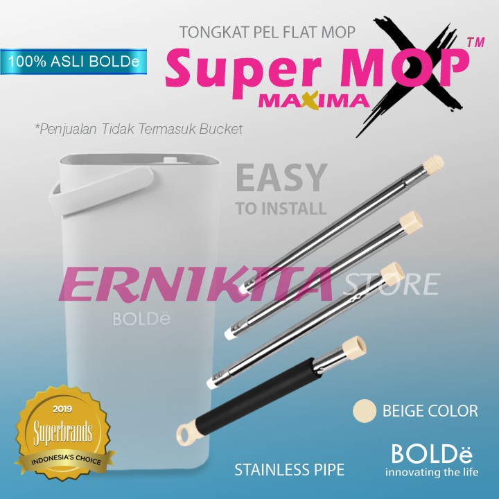 BOLDe TONGKAT PEL SUPERMOP X MAXIMA- Gagang Handle Alat Pel