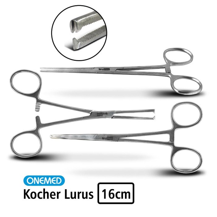 Kocher Lurus Stainless Steel Onemed 16 Cm OJ2