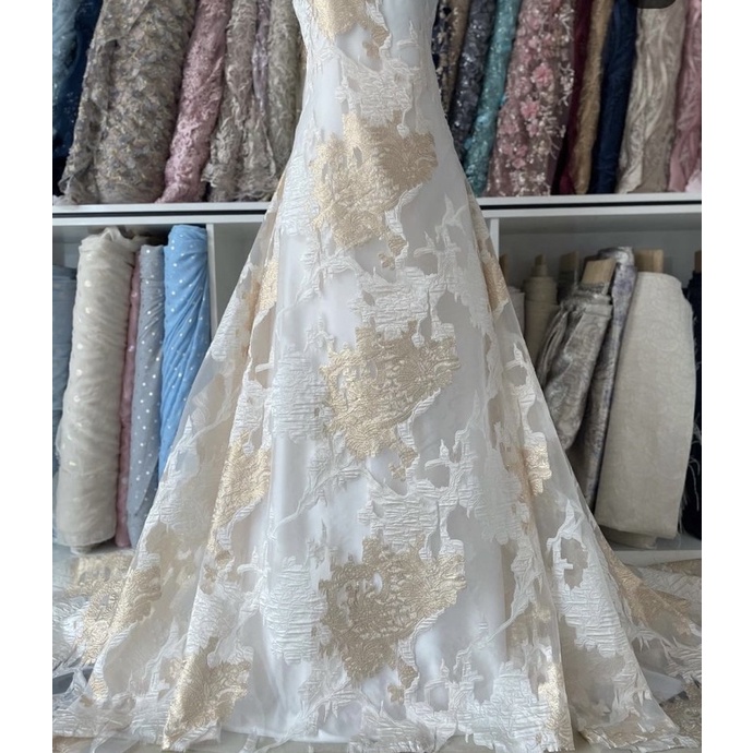 Organza Jacquard Abstract