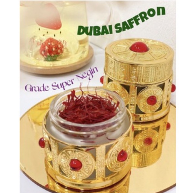 

Saffron Dubai Grade SUPER NEGIN (FINEST GRADE)include jar