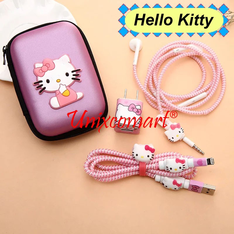 Pelindung kabel Charger Headset SET Cable Protector Cartoon Karakter