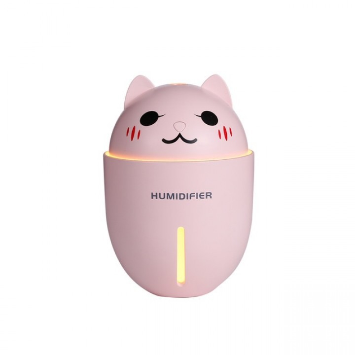 Mini Lucky Cat 3 in 1 Mini Humidifier LED Light Mini Fan 320ML