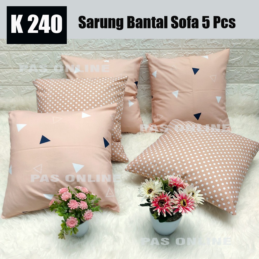 SET SARUNG BANTAL SOFA 40X40 ( 5 SARUNG )