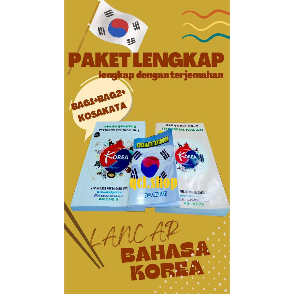 BUKU BELAJAR BAHASA KOREA LENGKAP DENGAN TERJEMAHAN PER KATA BUKU EPS TOPIK