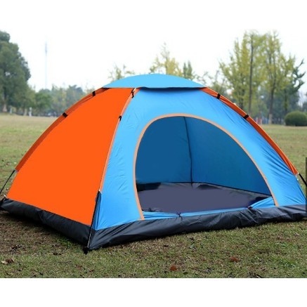 Tenda Camping Biru Kapasitas 1-3 Orang Tenda Outdoor &amp; Indoor Tenda Gunung Tenda Camping Kemah 4-5 Orang/Tenda Camping Anti Air Tenda Camping Zp 5 Simple