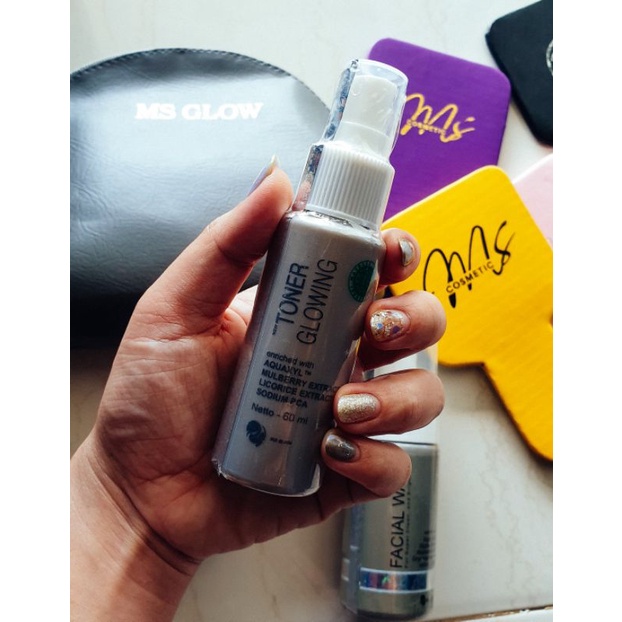 MS GLOW TONER GLOWING &amp; ACNE KEMASAN LAMA