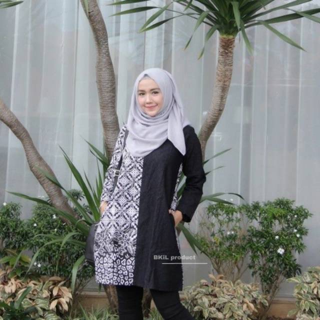 Terlaris SERUT GENES JELITA TUNIC NAVBOR YELBOR WHITBOR CREAMBOR TUNIK BATIK MODERN HRB030 DOLBI DOB