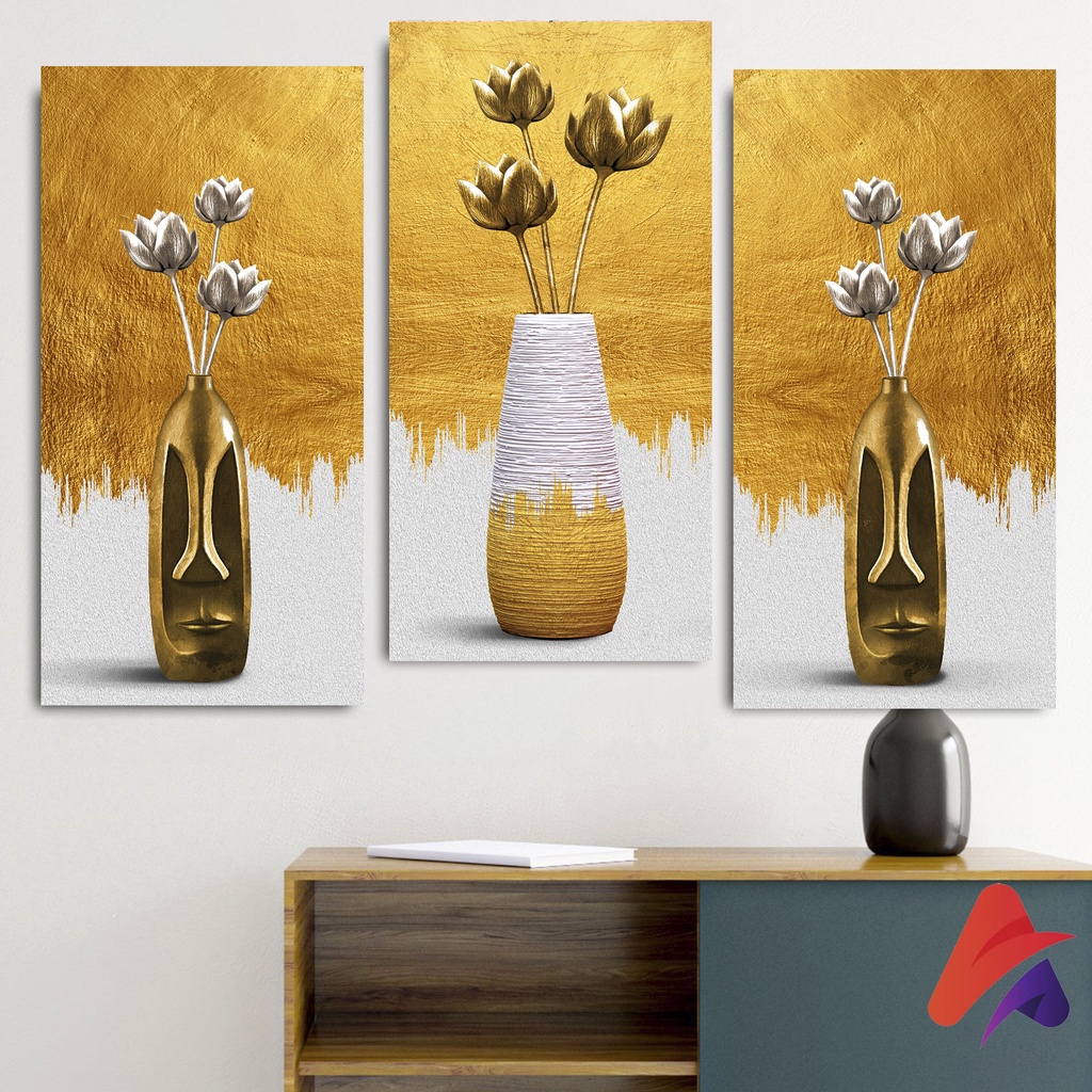 APOLITO (15X30 CM) BUNGA REALISTIK ABSTRAK BUNGA WALL DECOR HIASAN DINDING KAMAR PAJANGAN RUANGAN POSTER KAYU GAMBAR BUNGA ABSTRAK