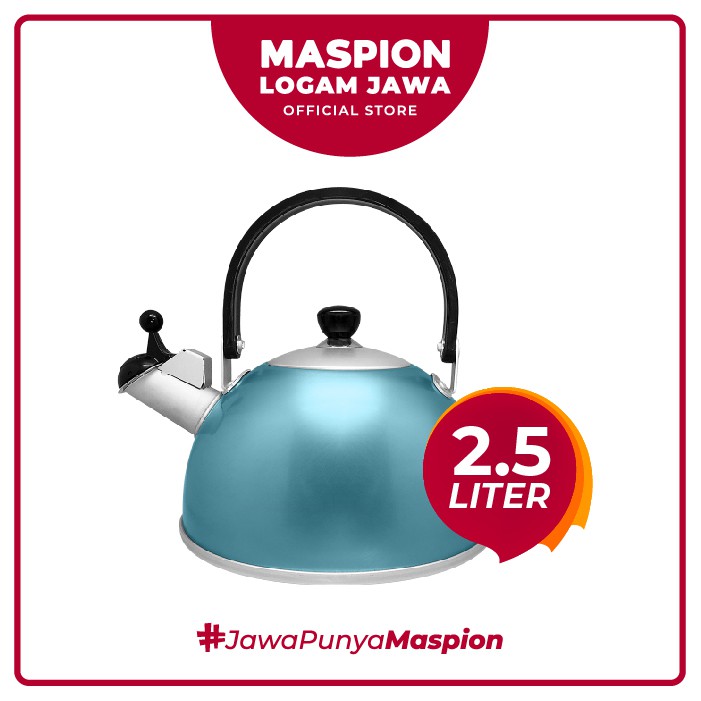 Maspion Teko Bunyi Jazzy 2.5 Liter Anodize - Teko Aluminium