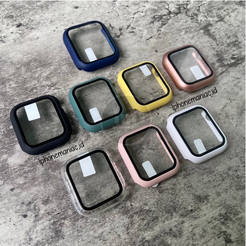 Tempered Glass Case  APPLE WATCH iWatch Series 1 2 3 4 5 6 7 8 9 Ultra Size 38mm 42mm 40mm 44mm 41mm 45mm