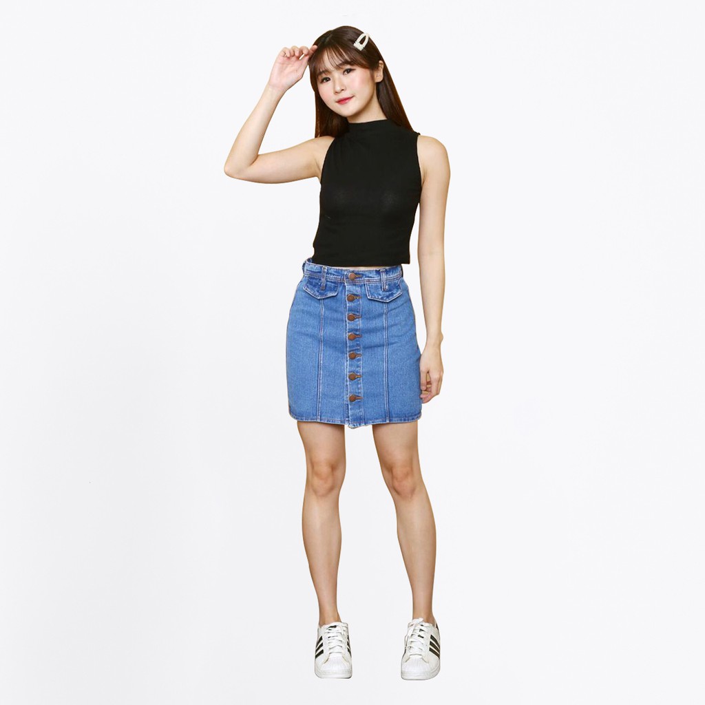 Rok Jeans Wanita | Mini Skirt | Rok Jeans Pendek Wanita Cerish Skirt