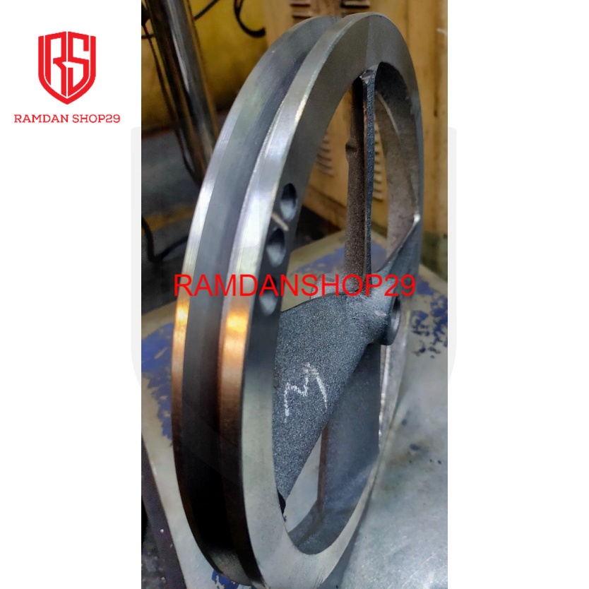 Pulley Bare Fly Wheel Casting 1/2 Hp kompresor Shark atau Super Shape
