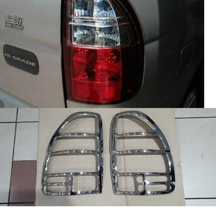 Garnis GARNISH COVER PELINDUNG lampu stop REM BELAKANG ISUZU PANTHER PHANTER KAPSUL NEW CHROME