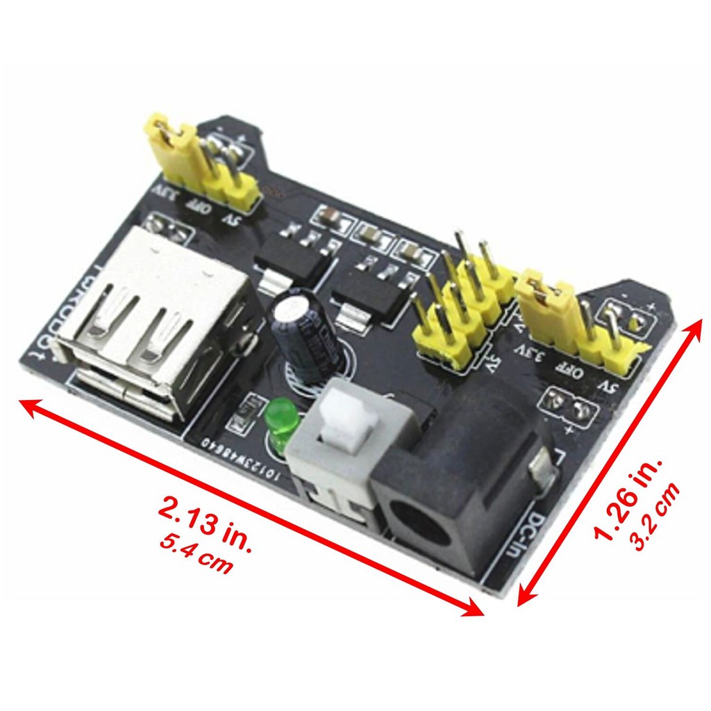 Breadboard MB102 Dual Power Supply Module Shield 3.3V 5V For Arduino Raspberry Pi Board Solderless