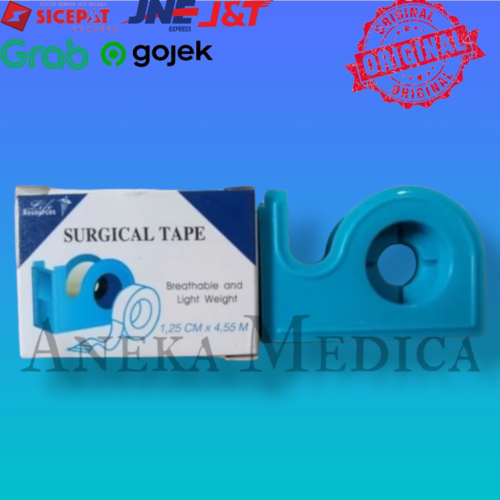 Micropore surgical tape plaster bedah resources 1,25 cm x 4,55 m
