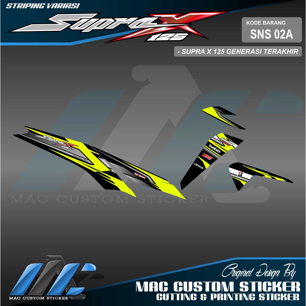 Striping Variasi Supra X 125 Generasi Terakhir Sns 02 Shopee Indonesia