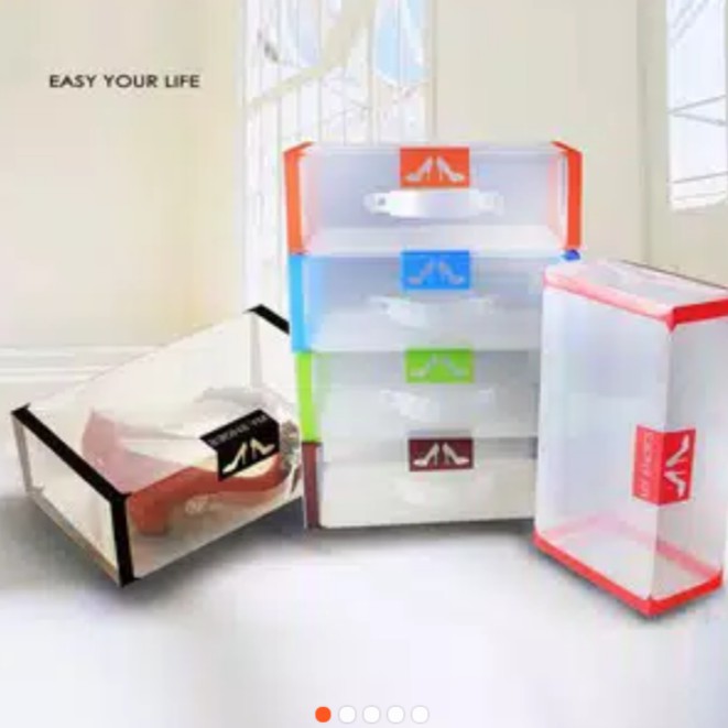 KOTAK SEPATU TRANSPARAN / MY SHOES BOX TRANSPARENT