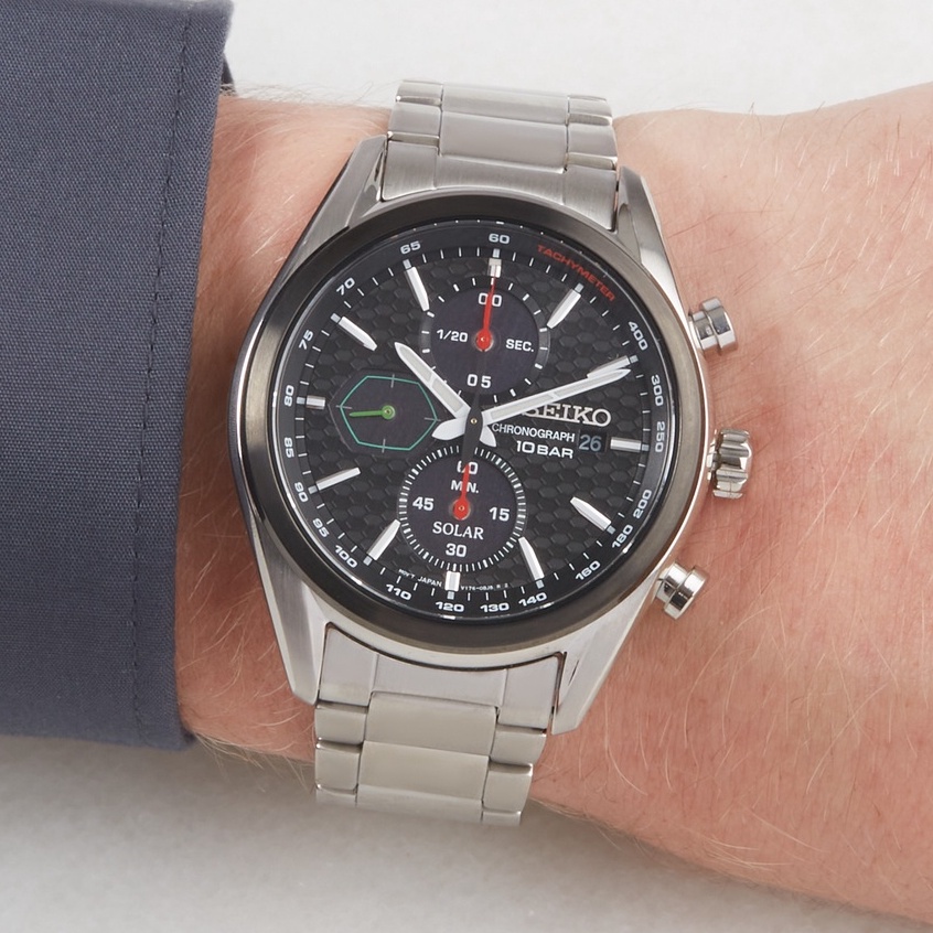 SEIKO SSC803P1 SSC803 SOLAR CHRONOGRAPH ORIGINAL JAM PRIA