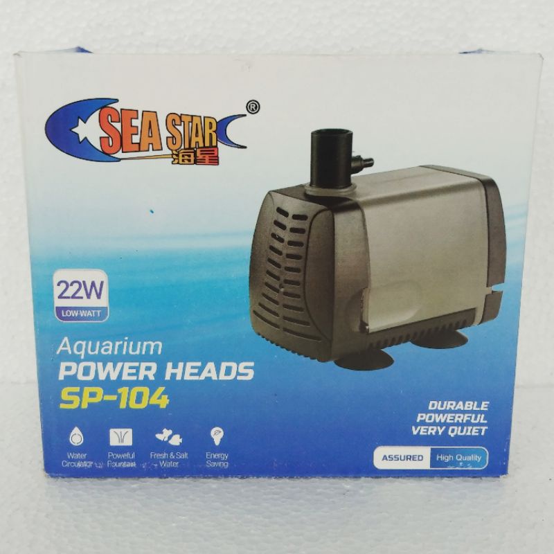 Mesin pompa filter celup submersible SEA STAR SEASTAR SP 104 waterpump aquarium 2500 sd 3000 Lph water pump kolam akuarium hidroponik low watt