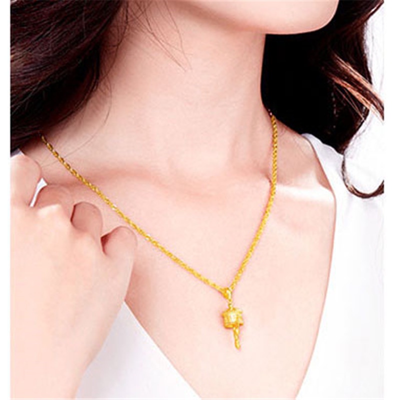 [Ready Stock]Fashion Gold Plated Vintage Pendant Elegant Personality Necklace