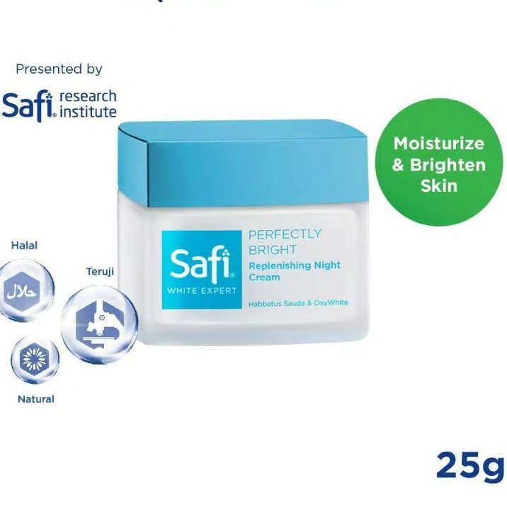 Safi White Expert Replensing Night Cream 25g | Krim malam