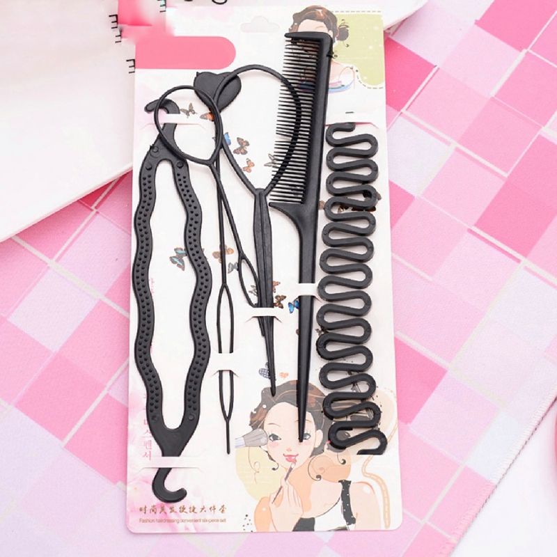 Magic topsy tail hair tools set ponytail maker/ alat styling rambut