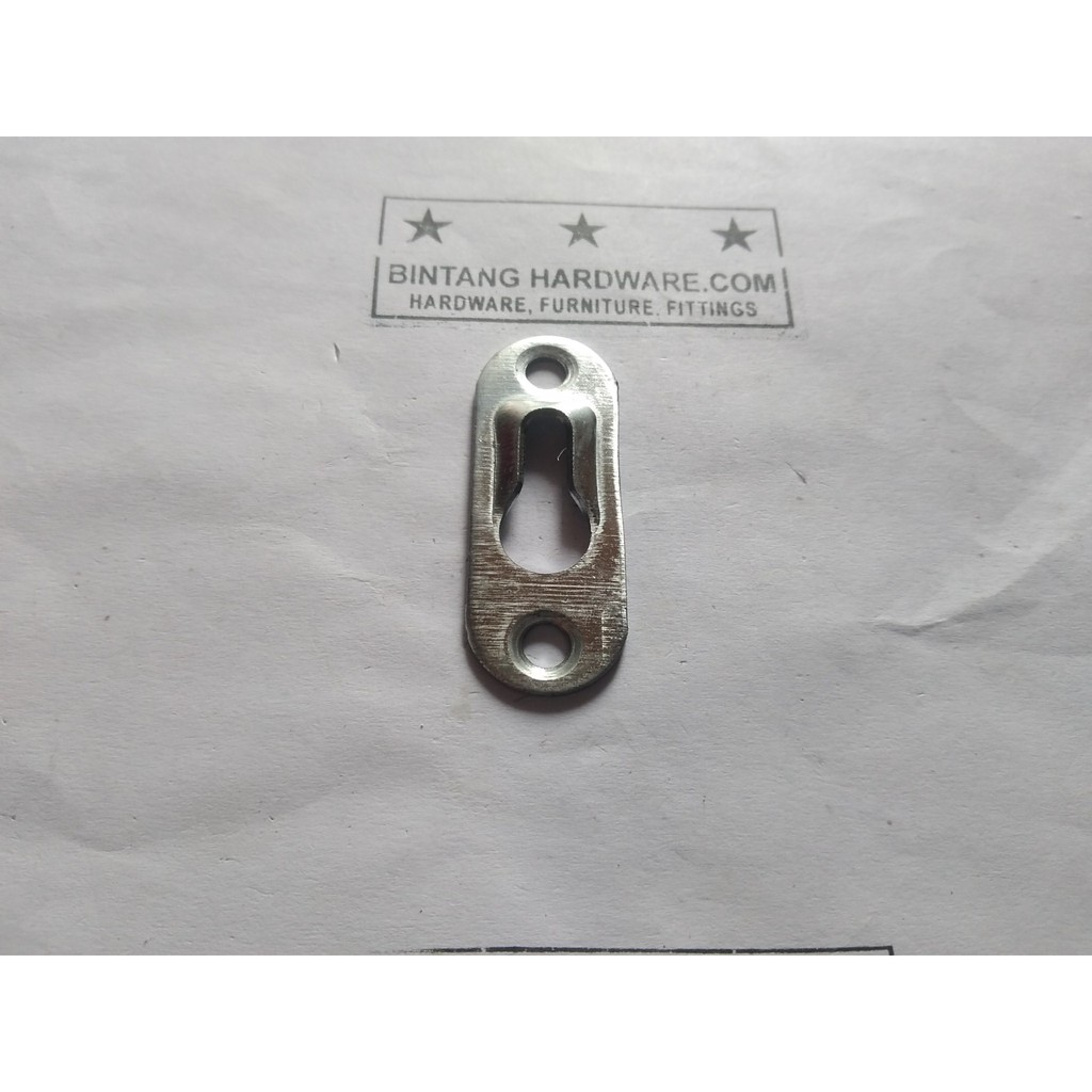 Bracket Gantungan Pigura Frame Bingkai Foto Lukisan Cermin Plat Kunci Oval Murah Breket Pigura Tebal